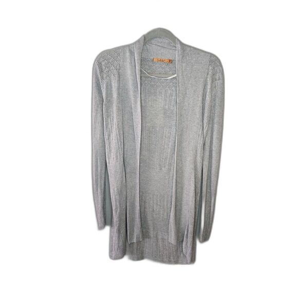 Belldini Women's Gray Long Sleeve Draped Cardigan Size Large - Picture 1 of 5